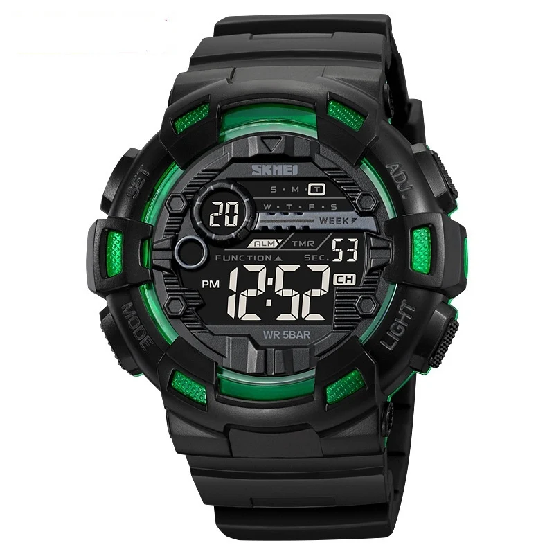 Multifunctional Mens Electronic Waterproof Luminous Sports Watch - Bild 6
