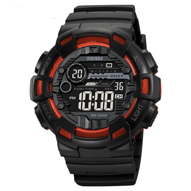 Multifunctional Mens Electronic Waterproof Luminous Sports Watch - Bild 7