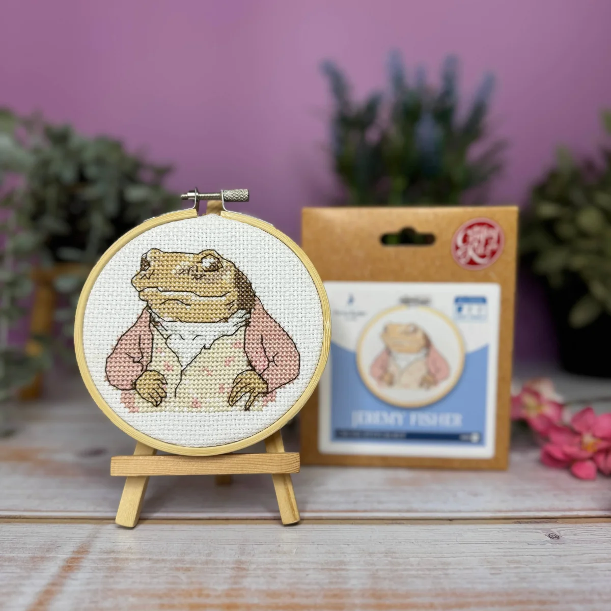 Beatrix Potter - Jeremy Fisher Mini Cross Stitch Kit - Bild 3